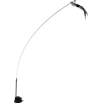 Hračka pro kočku Purlov Hračka pro kočky s přísavkou 95 cm černá