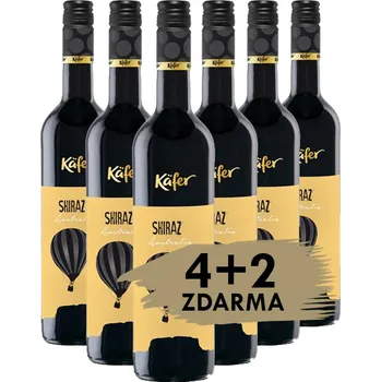 Víno Käfer Shiraz Australien Trocken, 4+2 zdarma, 6x0,75l