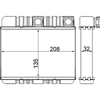 Výměník tepla, vnitřní vytápění MAHLE AH 87 000S
