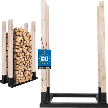 Kovový krbový stojan na palivové dřevo 80cm - 80 cm
