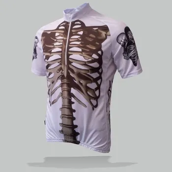 cyklistický dres Cyklodres PROFI KOSTRA bílý - velikost L