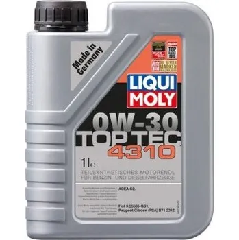 Motorový olej Liqui Moly 3735 TOP TEC 4310 0W-30,1L