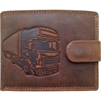 Peněženka Fansport Kožená peněženka Kamion s přezkou