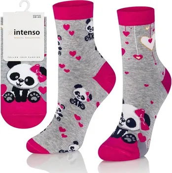 Pánské ponožky Ponožky zamilované Medvídek Panda - Ponožky EU 38-40