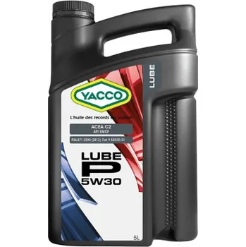 Autodíl Motorový olej YACCO Lube P 5W-30, 5L