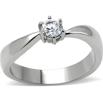 Prsten Šperky4U Ocelový prsten se zirkonem - velikost 60 - AL-0022-60