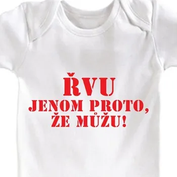 Kojenecký body Dětské body Můžu řvát - Velikosti dětská body 86 - 92 cm