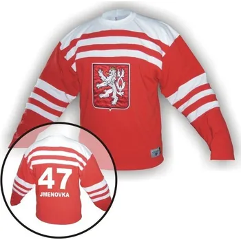 Hokejový dres Hokejový retro dres ČSR 1947 - replika - velikost L