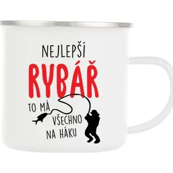 Plechový hrnek Nejlepší rybář