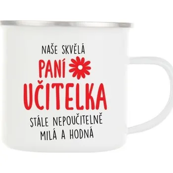 Plechový hrnek Skvělá paní učitelka
