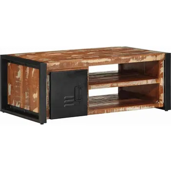 Konferenční stolek vidaXL Konferenční stolek vícebarevný 90x50x36 cm recyklované dřevo [4013554]