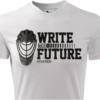 Pánské tričko Funkční tričko Florbal Future - velikost 10 let, Barva Bílá