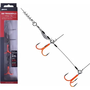Rybářský háček BKK Stinger BB Trigger-21 UVO Stinger Rig Varianta: BKK Stinger BB Trigger-21 UVO Stinger Rig Velikost 4/0