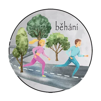 magnetka pro dítě Slon Pamatovák Běhání