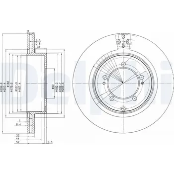 Brzdový kotouč Brzdový kotouč DELPHI BG3811