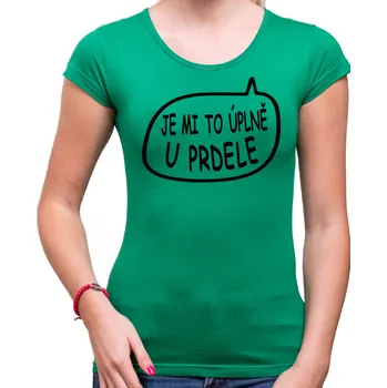 Dámské tričko Tričko Flegmatik dámské - Barva Zelená