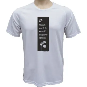 Pánské tričko Funkční tričko Florbal Trefíš - velikost XXXL, Barva Neonově zelená