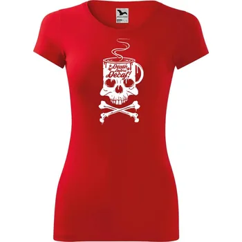 Dámské tričko DOBRÝ TRIKO Dámské tričko Decaf Velikost: 2XL, Barva: Červená