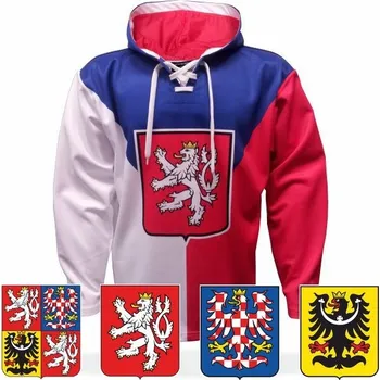 Pánská mikina Mikina ČR vlajka - velikost L