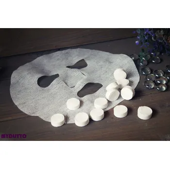 Pleťová maska Textilní maska z netkané textilie v tabletě (Perfektně balené ve stlačené tabletě)