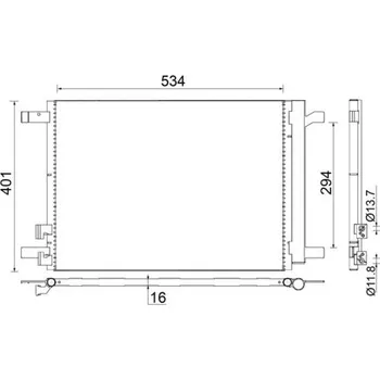 Výparník klimatizace Kondenzátor, klimatizace MAHLE AC 772 000S