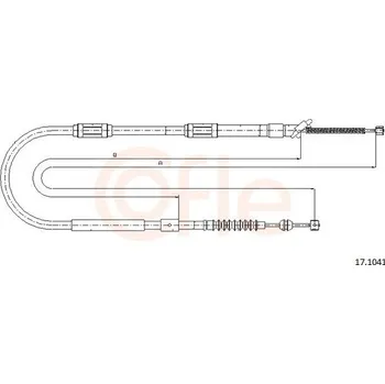 Autodíl Tažné lanko, parkovací brzda COFLE 17.1041