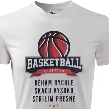 Pánské oblečení Funkční basketbalové tričko Běhám, skáču - velikost L