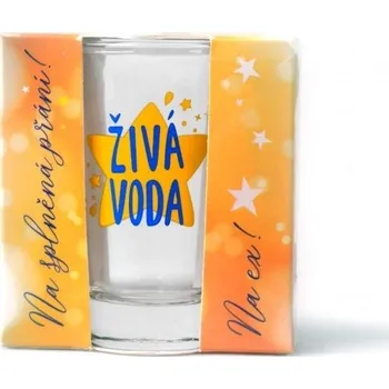 Sklenice Panák Živá voda