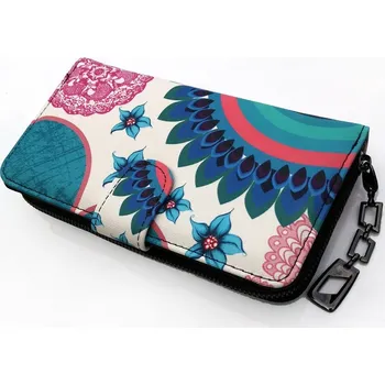 Peněženka Dámská peněženka Modré květy