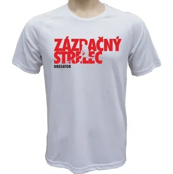 Pánské tričko Funkční tričko Florbal Zázračný střelec - velikost XS, Barva Neonově zelená