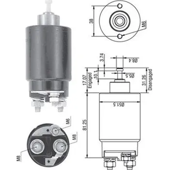 Elektromagnetický spínač, startér MAGNETI MARELLI 940113050264