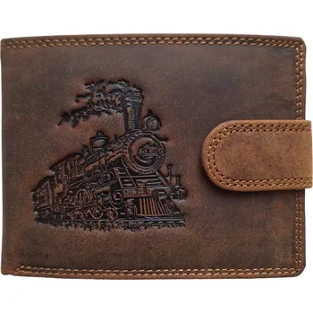 Peněženka Kožená peněženka Parní lokomotiva