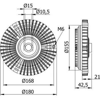 Chladič motoru Spojka, větrák chladiče MAHLE CFC 71 000S