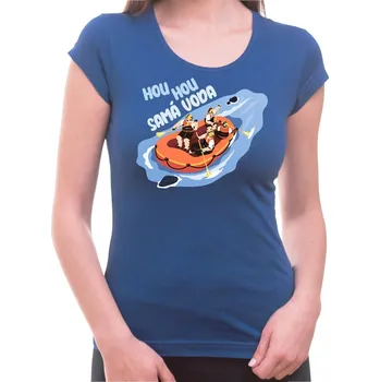 Dámské tričko Vodácké tričko Hou Hou samá voda dámské - Barva Modrá