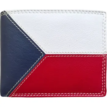 Peněženka Fansport Kožená peněženka Česká vlajka
