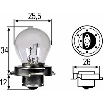 Autožárovka Žárovka, hlavní světlomet HELLA 8GA 008 899-061