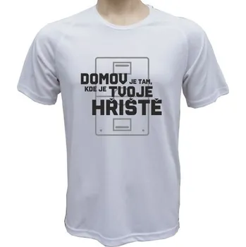 Pánské tričko Funkční tričko Florbal Domov - velikost XXL, Barva Bílá