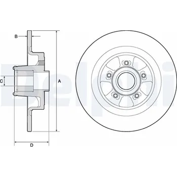 Brzdový kotouč Brzdový kotouč DELPHI BG9133RS