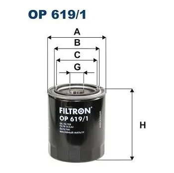 Olejový filtr Olejový filtr FILTRON OP 619/1