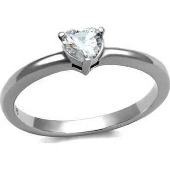 Prsten Šperky4U Ocelový prsten se srdíčkem - velikost 60 - AL-0027-60