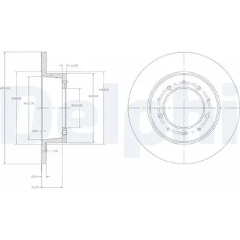 Brzdový kotouč Brzdový kotouč DELPHI BG2799