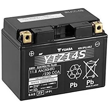 Motobaterie Yuasa Super MF 12V, 11.2Ah, 230A, YTZ14S