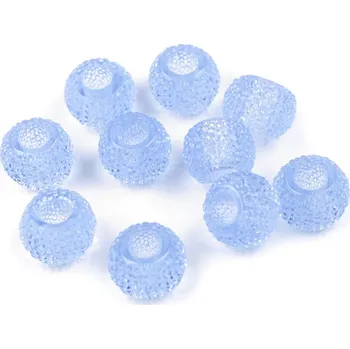 Korálek Plastové korálky s velkým průvlekem 8x12 mm, Balení 10 ks, Varianta 2 (4) červená tmavá