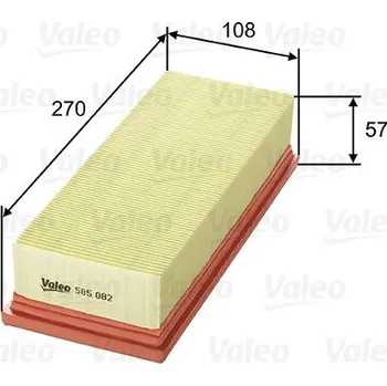 Vzduchový filtr Vzduchový filtr VALEO 585082