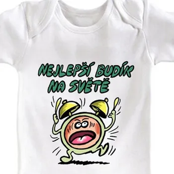 Dětské body Nejlepší budík - Velikosti dětská body 62 -68 cm