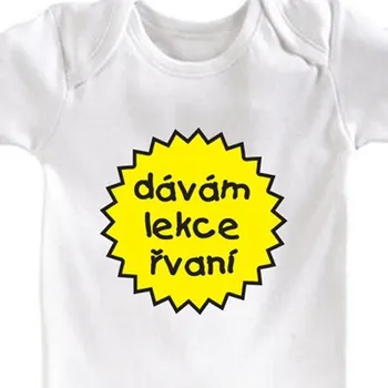 Dětské body Dávám lekce - Velikosti dětská body 86 - 92 cm