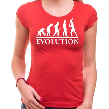Tričko Evoluce Tenista dámské - Barva Červená