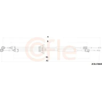 Tažné lanko, ruční převodovka COFLE 92.2CB.FI069
