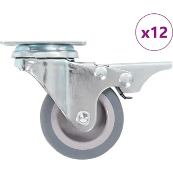 zvedák vidaXL 12 ks otočná kolečka 50 mm [277822]