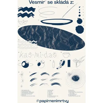 Dárková taška kaš-mi-daš vědecký plakát 50 x 70